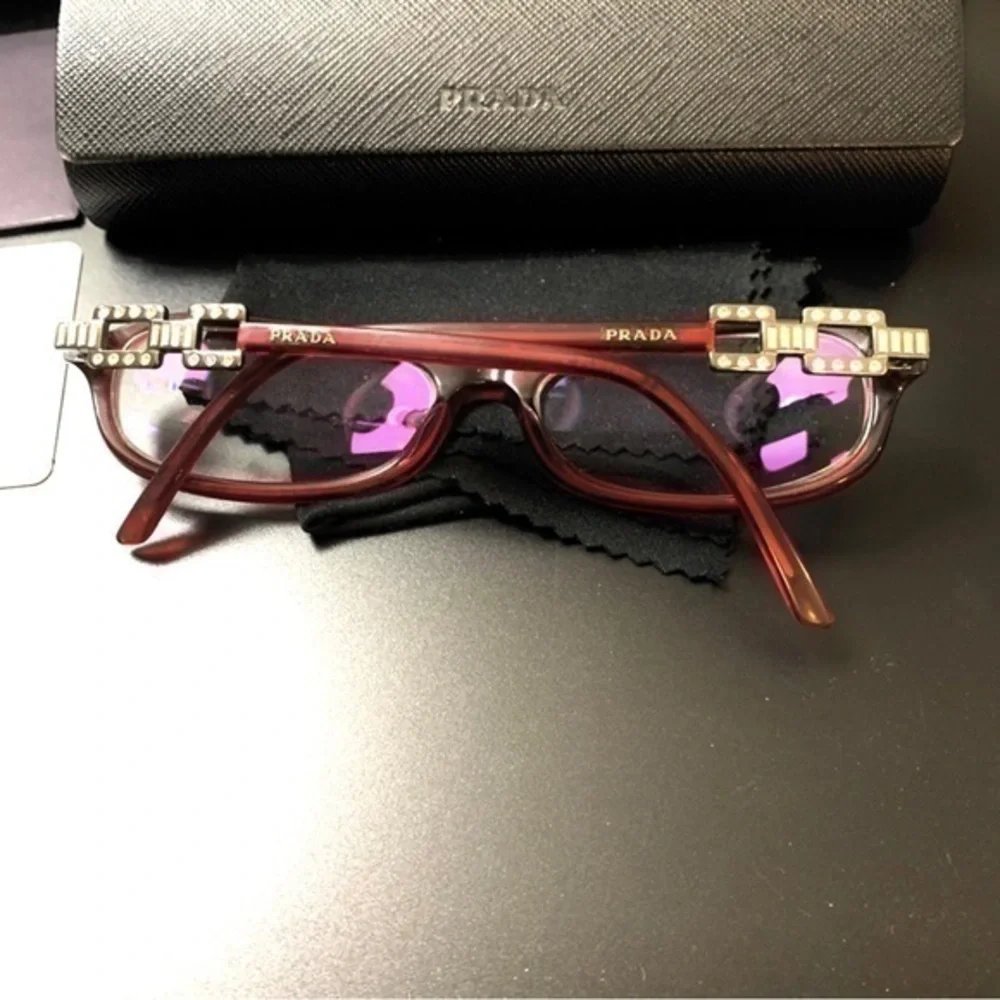 Prada eyeglasses red